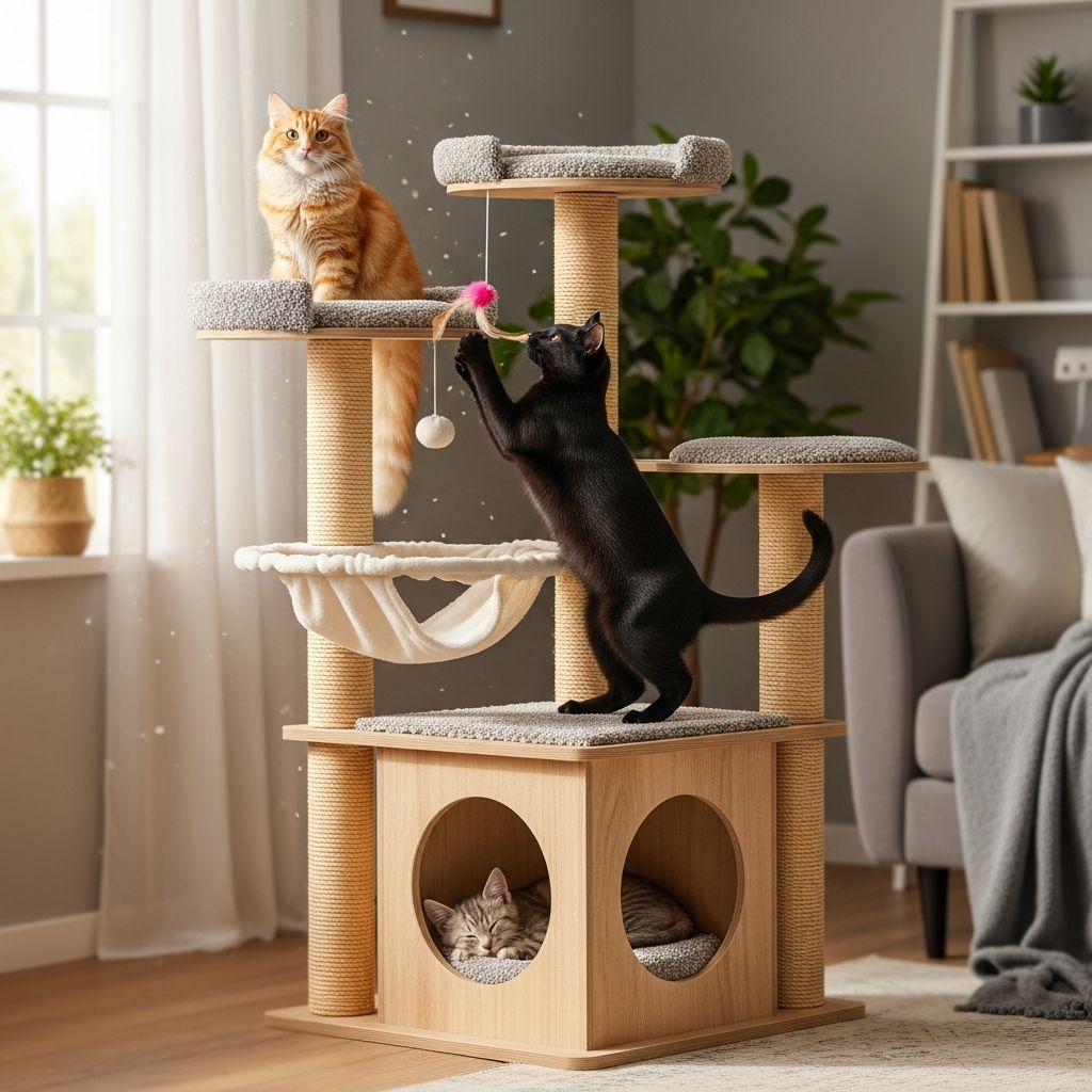 Why Cat Trees and Condos Matter for Happy Cats Transform your cat's environment: Discover how cat trees and condos enhance feline wellness and happiness.