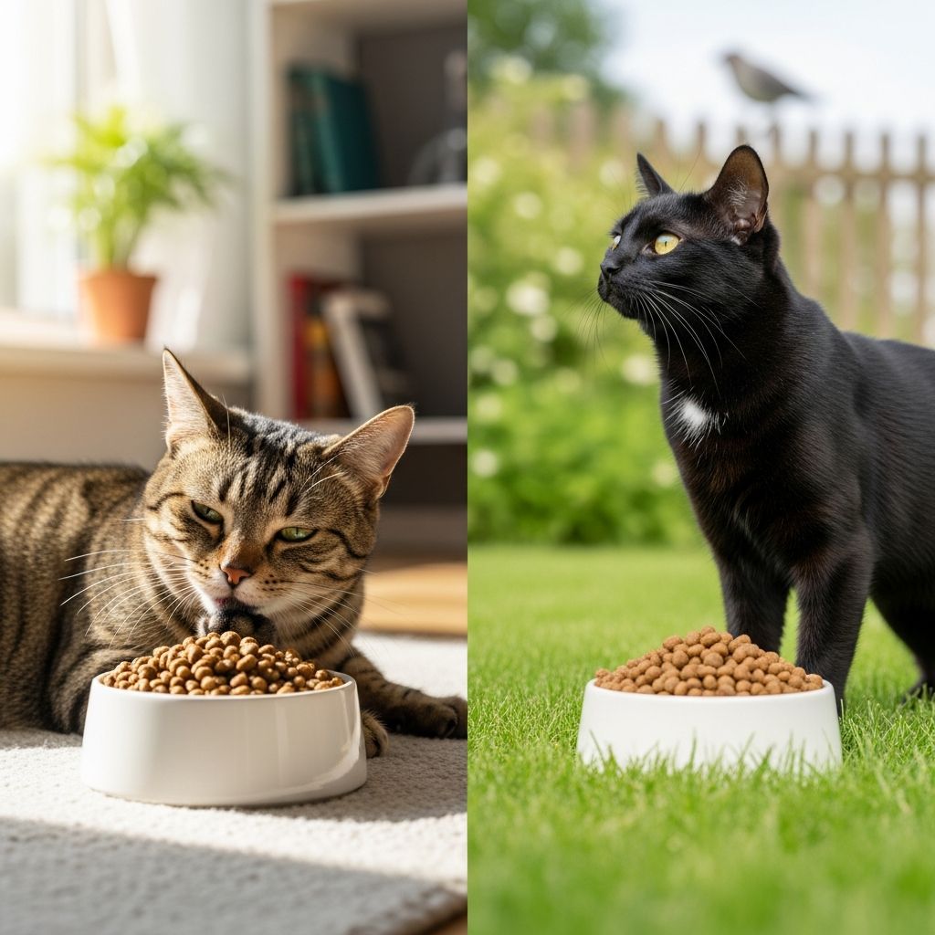 Indoor Cat Food vs Regular Cat Food: Key Differences Discover the nutritional differences between indoor and regular cat food formulas.