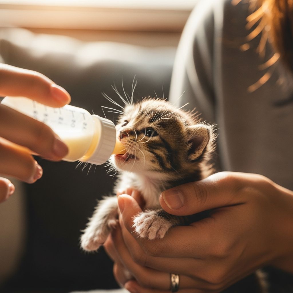 Dedicated rescue organization providing specialized bottle feeding and care for orphaned kittens.