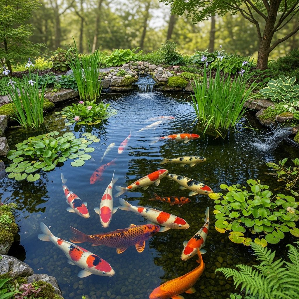 Complete Guide to Koi Pond Setup and Care Master koi pond care with expert tips on setup, filtration, maintenance, and fish health.
