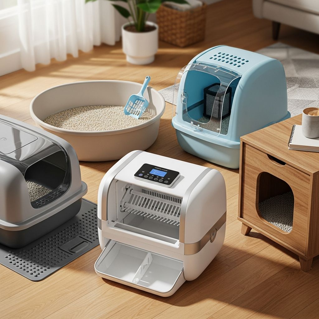 Discover the ideal litter box for your feline companion's needs and lifestyle.