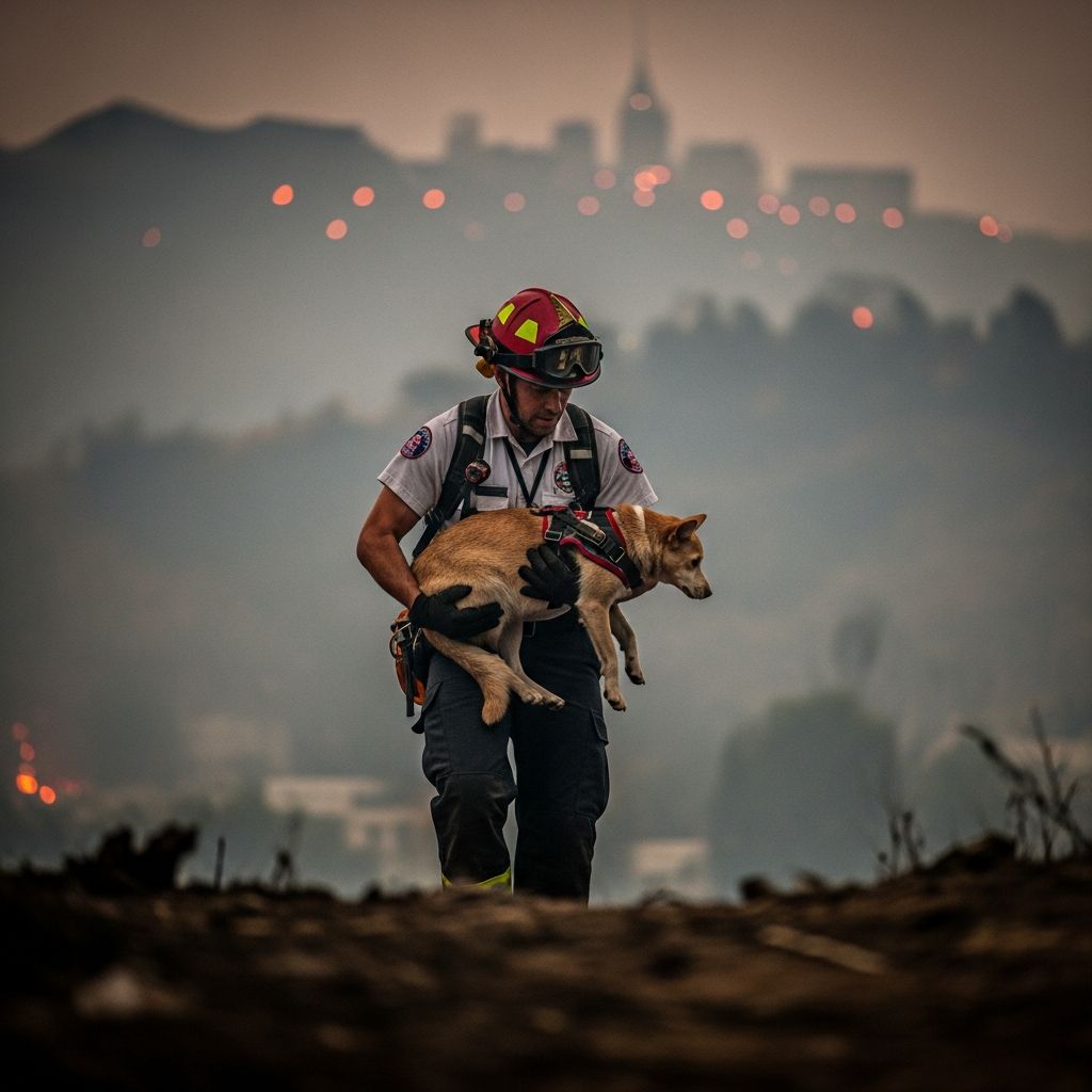 Best Friends Animal Society's comprehensive emergency response to help displaced pets during the Los Angeles wildfire crisis.