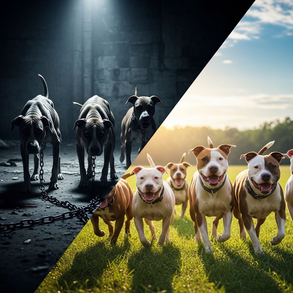 Michael Vick Dogs: From Abuse to Redemption Discover how rescued pit bulls from Michael Vick's fighting ring found hope, healing, and new families.