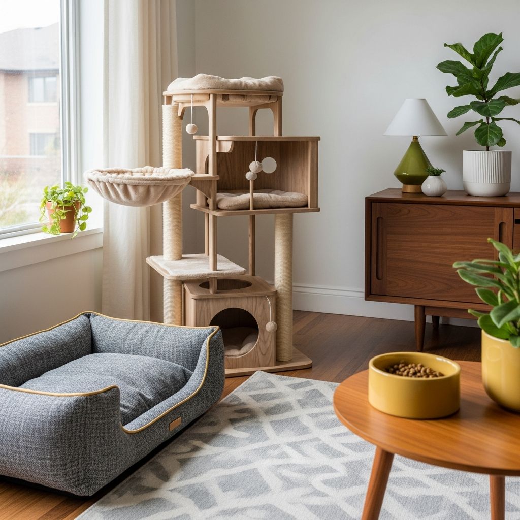Transform your pet's space with timeless mid-century modern design that blends style and comfort.