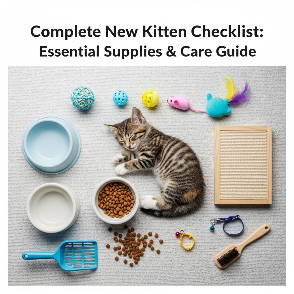 Complete New Kitten Checklist: Essential Supplies & Care Guide Prepare your home for a new kitten with our comprehensive checklist of essential supplies, healthcare needs, and care tips.