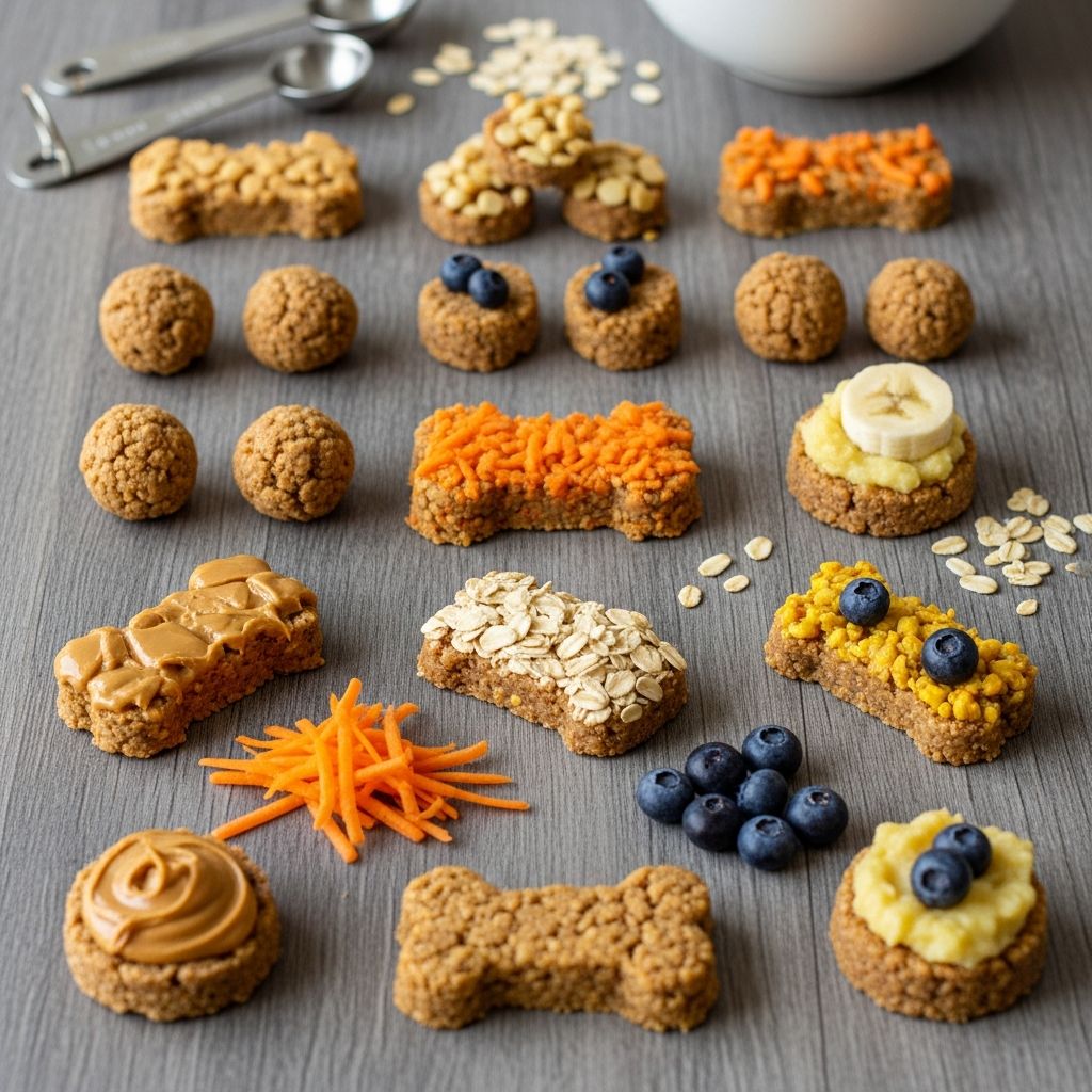 No-Bake DIY Dog Treats: Easy Homemade Recipes Create delicious, nutritious homemade dog treats without baking—perfect for pet owners.
