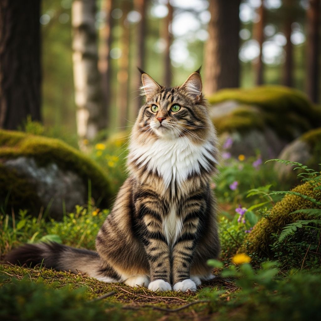 Norwegian Forest Cat: History, Traits & Care Guide Discover the majestic Norwegian Forest Cat: A complete guide to this ancient Nordic breed's history, personality, and care requirements.