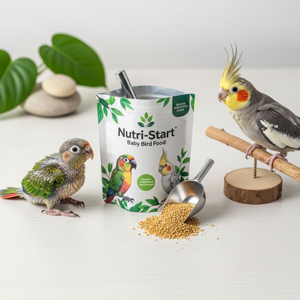 Nutri-Start Baby Bird Food: Premium Formula for Conures and Cockatiels Premium instant baby bird formula with superior nutrition for faster, healthier growth.