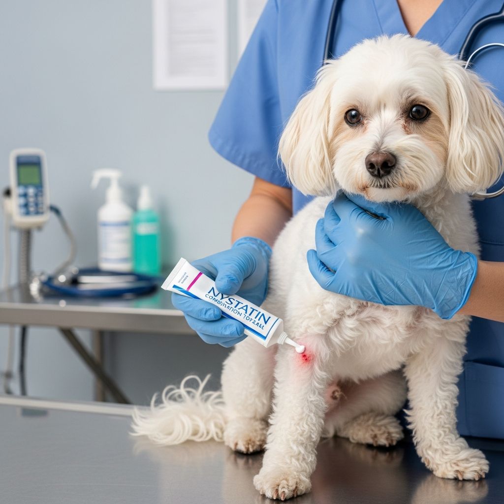 Nystatin Combination Topical: Treatment Guide for Pets Complete guide to nystatin combination topical medications for treating skin, ear, and anal gland infections in dogs and cats.