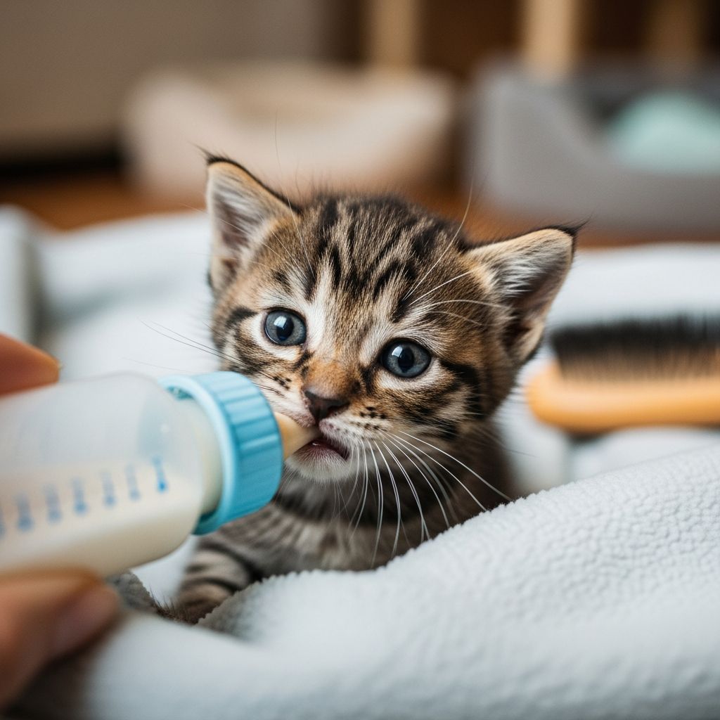 Complete guide to bottle-feeding and weaning orphaned kittens from birth to adoption readiness.