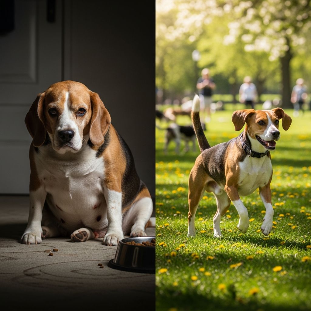 How dedicated rescue efforts transformed obese beagles into healthy, happy companions.