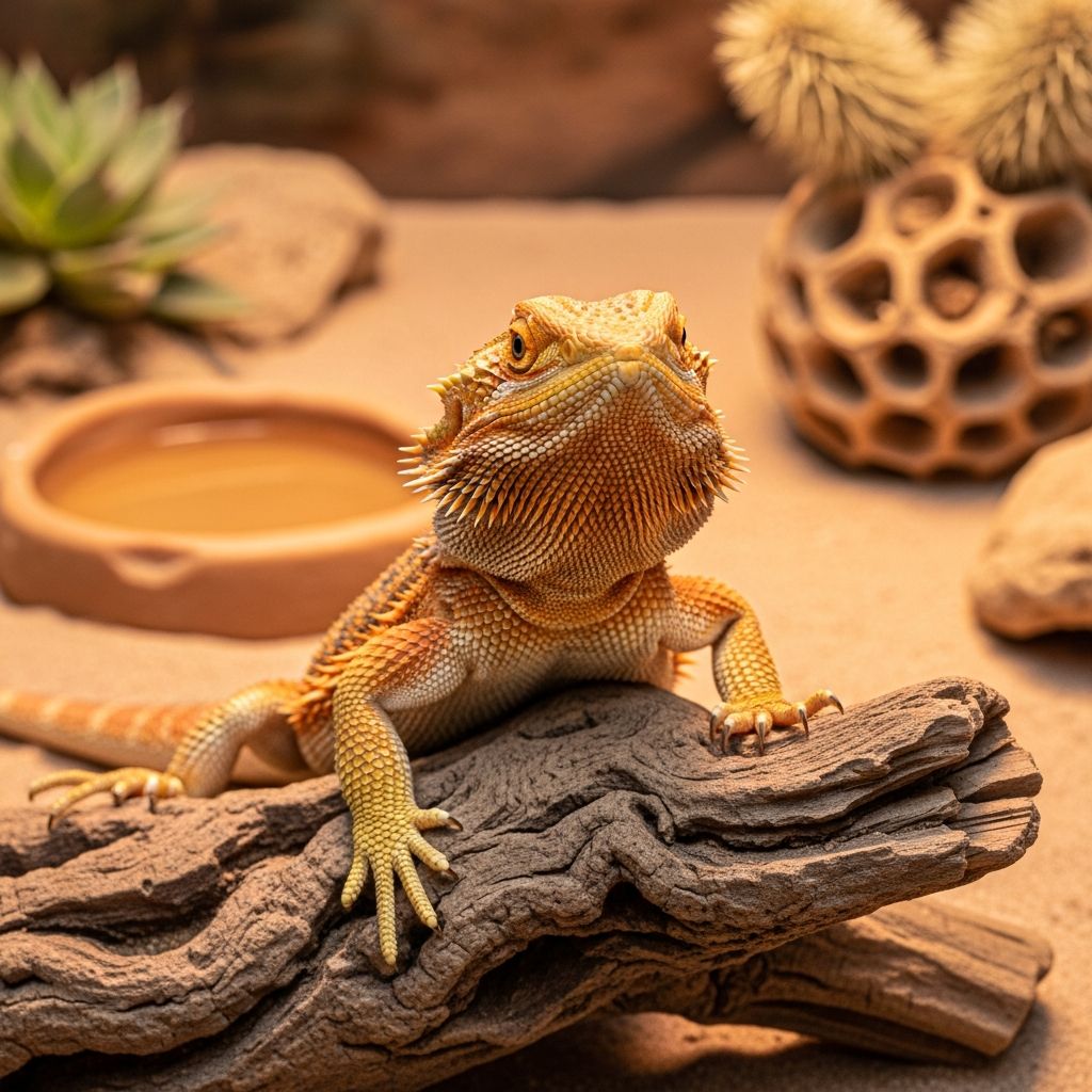 Learn everything about bearded dragon ownership, care, habitat setup, and health requirements.