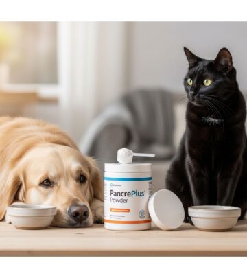 Digestive enzyme replacement therapy for pancreatic insufficiency in pets