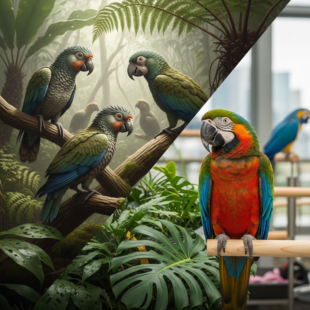 Explore the fascinating evolutionary journey of parrots from ancient times to modern companionship.