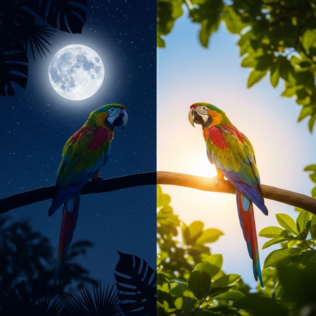 Master your parrot's sleep schedule: Learn optimal light cycles for health and behavior.