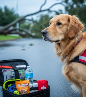 Create a comprehensive emergency plan to keep your dog safe during natural disasters and unexpected crises.