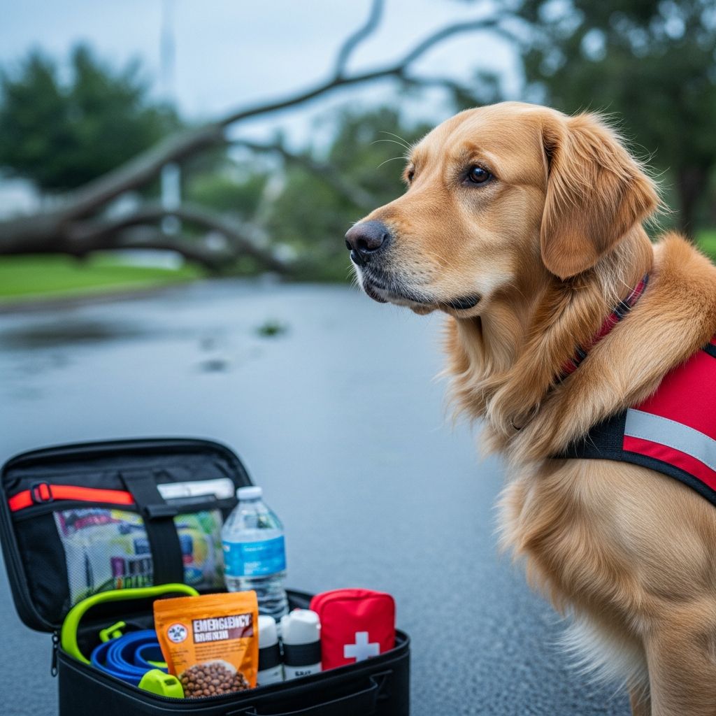 Create a comprehensive emergency plan to keep your dog safe during natural disasters and unexpected crises.