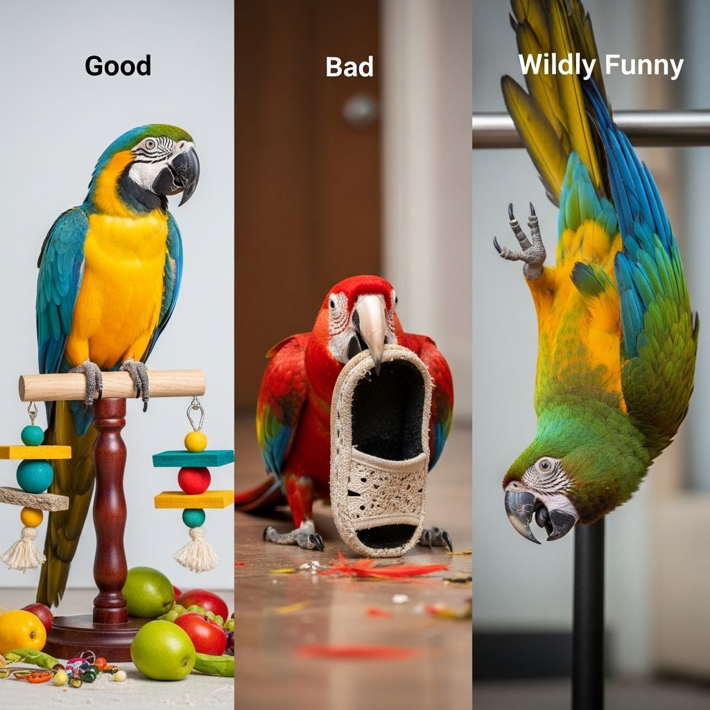 Pet Macaws: The Good, The Bad, and The Wildly Funny Discover the joys and challenges of macaw ownership with our comprehensive guide.