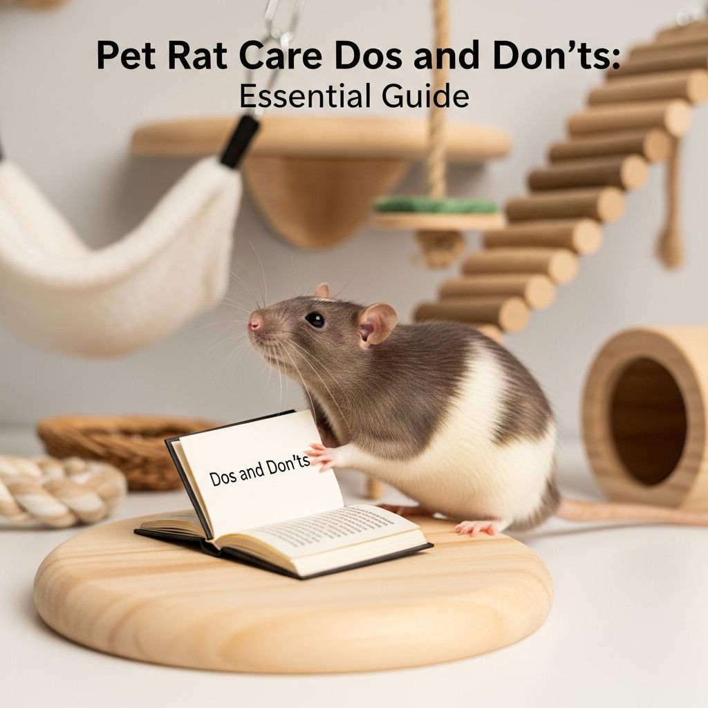Master essential rat care with our comprehensive dos and don'ts guide for healthy, happy pets.