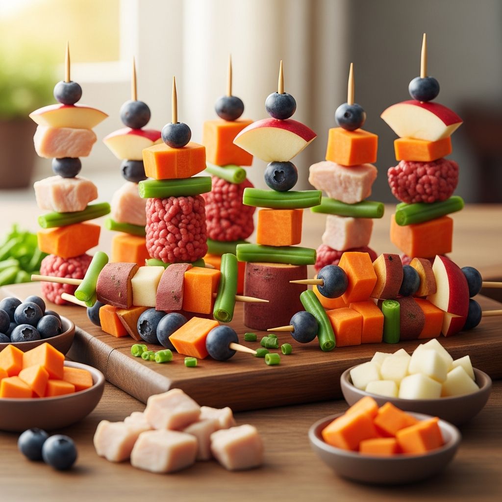 Learn how to create delicious and nutritious DIY pet-safe kabobs for your dogs and cats at home.