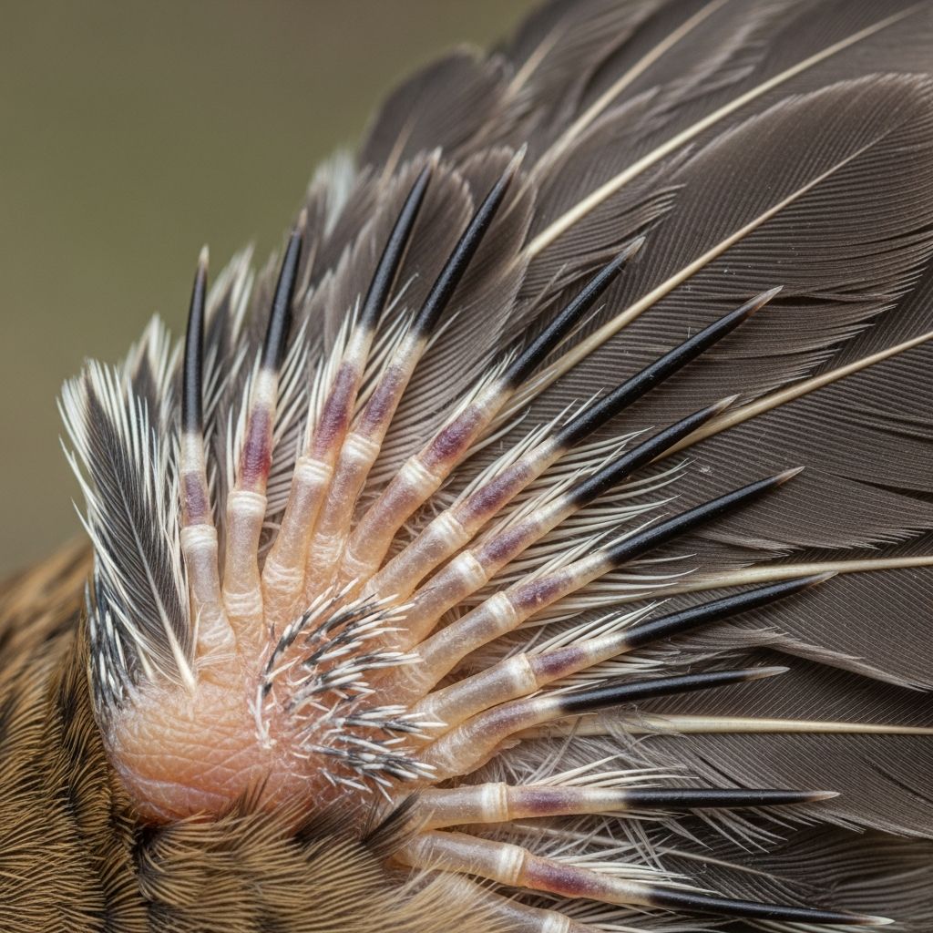 Understanding pin and blood feathers: what they are, why they matter, and how to care for them.