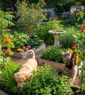 Create a thriving pet-safe edible garden where your furry friends can enjoy fresh, nutritious homegrown treats.
