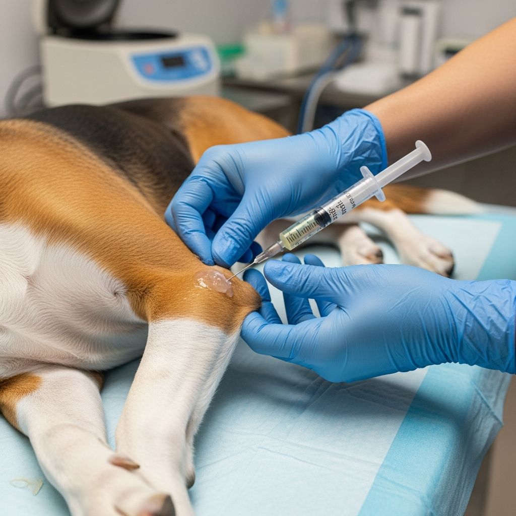 Advanced regenerative medicine using concentrated platelets to heal pet injuries and reduce pain.