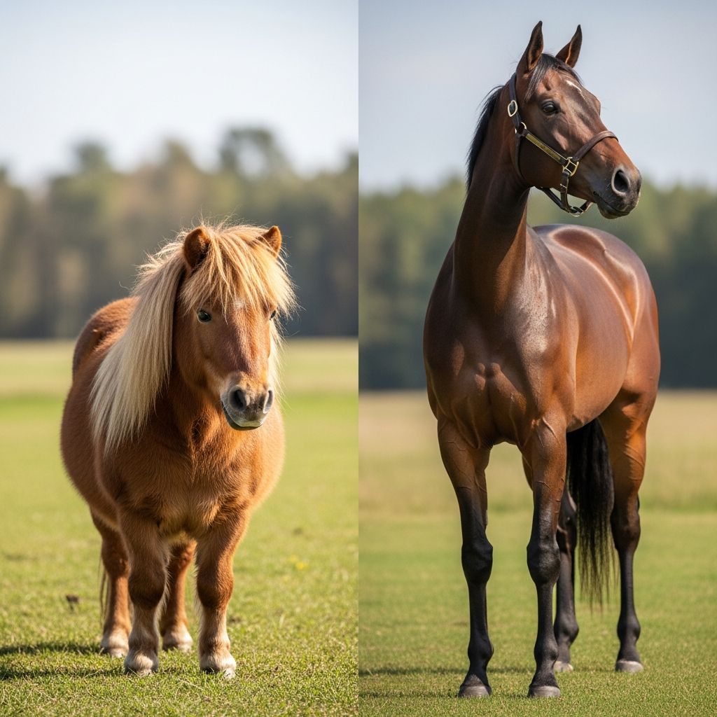 Pony vs Horse: Key Differences Explained Discover the defining differences between ponies and horses, from size and temperament to physical characteristics.