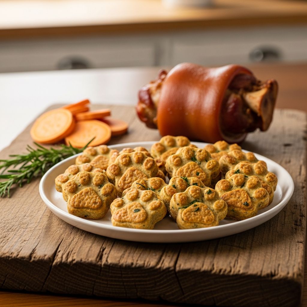 Pork Paw-T Roast Dog Treats: 15 DIY Paw-Print Biscuits Make homemade pork paw-print dog treats with freeze-dried meat and wholesome ingredients.