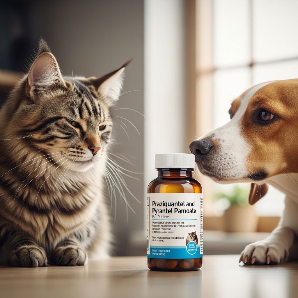 Praziquantel and Pyrantel Pamoate for Pets Complete guide to praziquantel and pyrantel pamoate: how these deworming medications work for your pets.