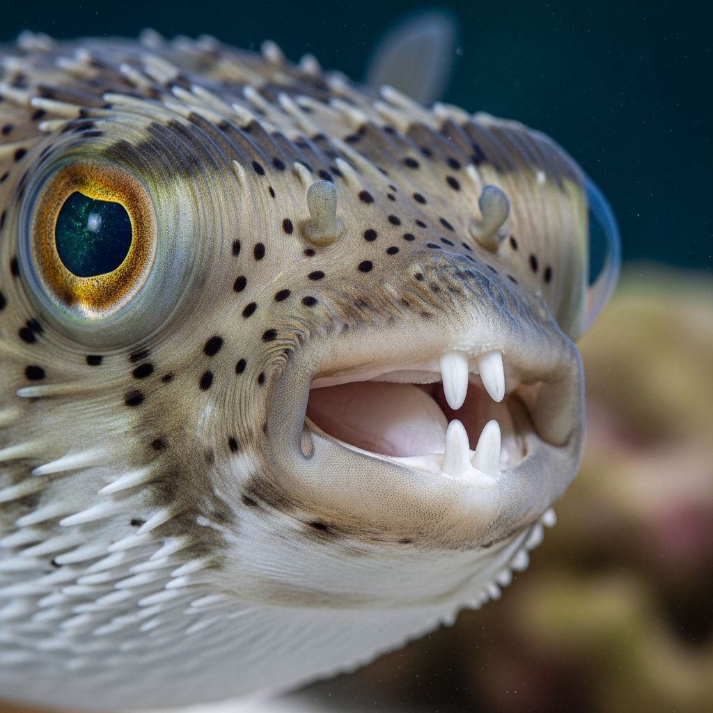 Complete guide to pufferfish dental health: nutrition, prevention, and safe trimming techniques.