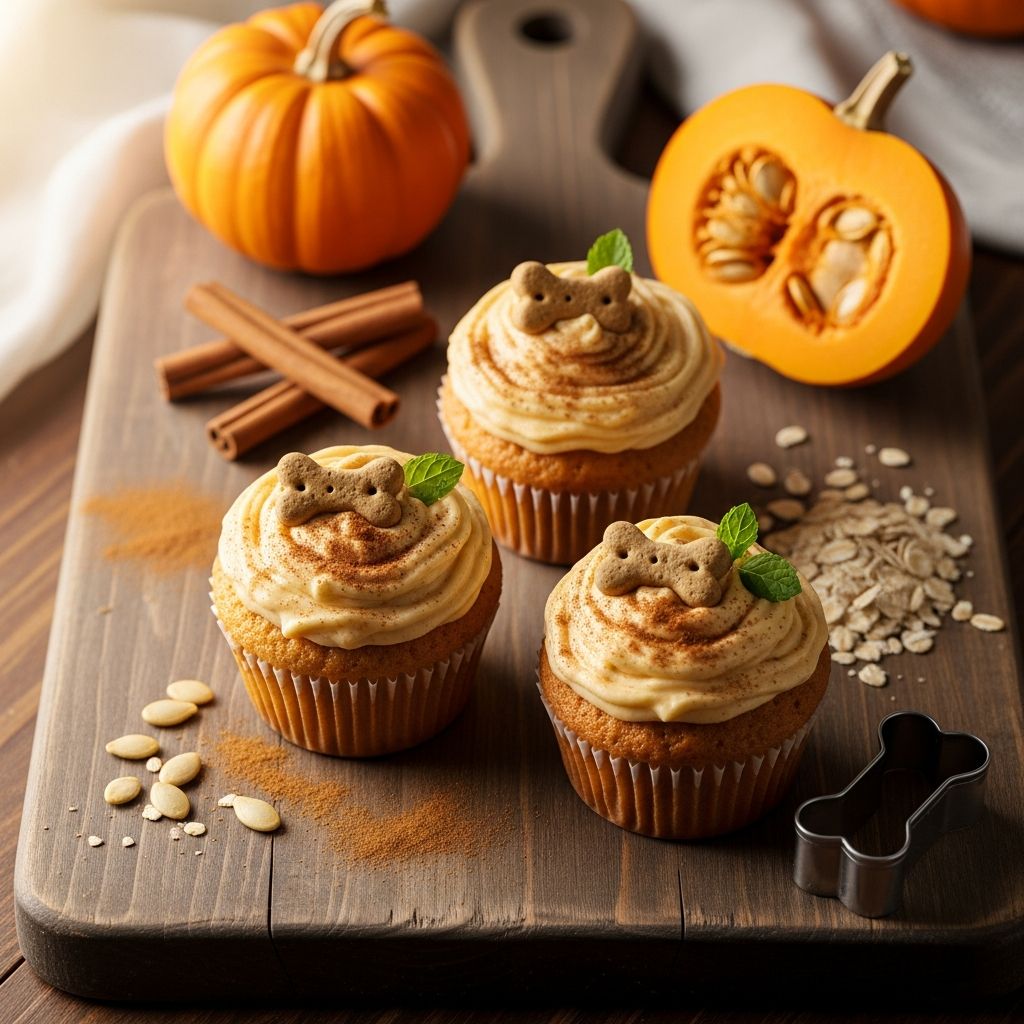 Pumpkin Pupcake Recipe: 12 Grain-Free DIY Dog Treats Celebrate with your furry friend using this easy, grain-free pumpkin pupcake recipe.
