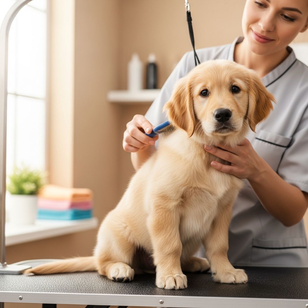 Puppy’s First Grooming: Making It Stress-Free Essential tips to prepare your puppy for their first grooming visit and ensure a calm, positive experience.