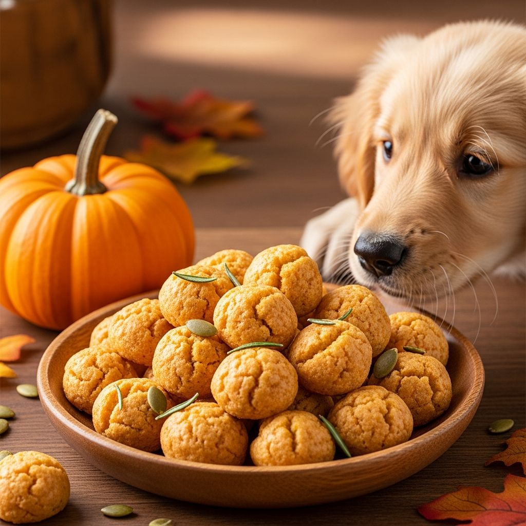 Puppy Pumpkin Puffs Recipe: DIY Fall Dog Treats Learn how to make nutritious homemade puppy pumpkin puffs with turkey, kale, and pumpkin.