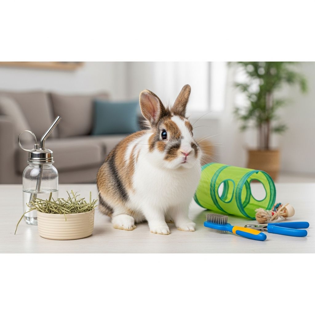 Learn everything you need to know about caring for pet rabbits, from housing to nutrition and health.