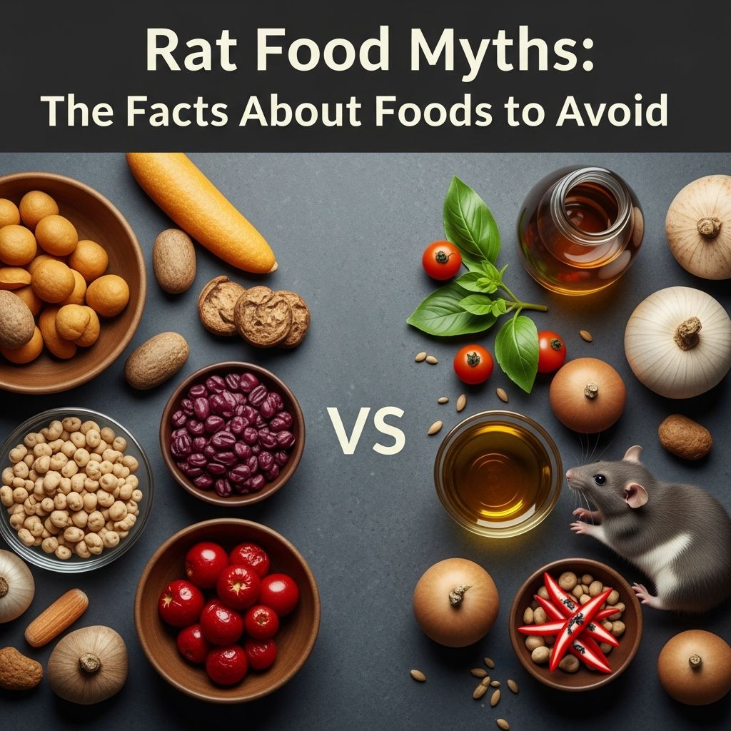 Separating fact from fiction: What your pet rats can and cannot safely eat.