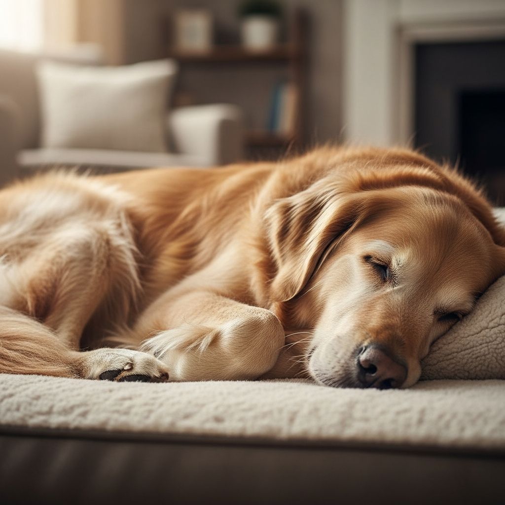 Senior Dog Sleeps All Day: 16–18 Hours Normal? Expert Guide Understanding senior dog sleep patterns and ensuring your older dog gets adequate rest.