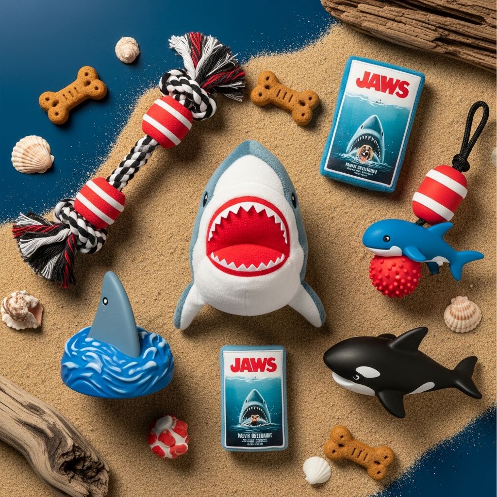 Jaws-Inspired Dog Toys for Shark Week 2025 Celebrate Shark Week with your pup using these fin-tastic, durable dog toys.