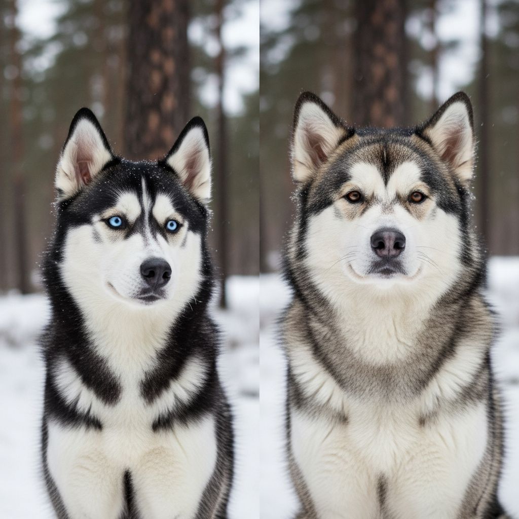 Siberian Husky vs Alaskan Malamute: Key Differences Compare Siberian Huskies and Alaskan Malamutes: discover key differences in size, temperament, and care requirements.