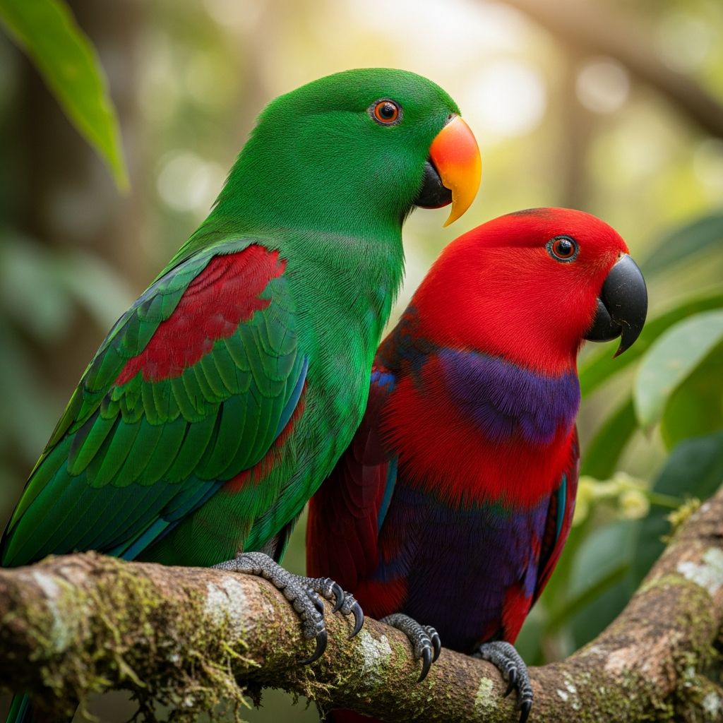 Discover the stunning Solomon Islands Eclectus parrot: care, personality, diet, and what makes this vibrant bird an exceptional pet.