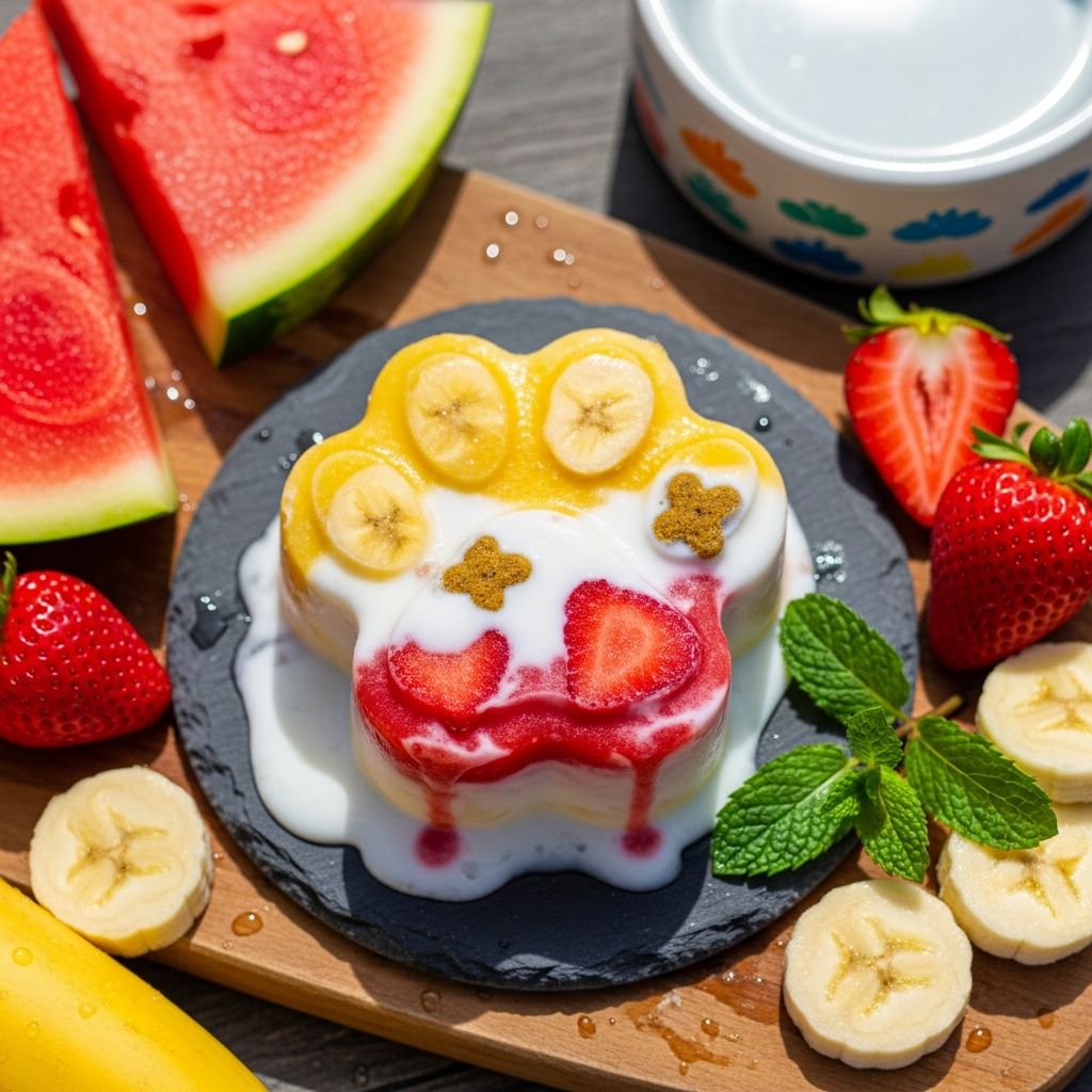 Beat the heat with homemade paw-psicles: A refreshing summer treat for your furry friend.