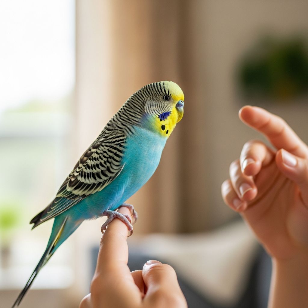 Teach Your Parakeet To Talk: Complete Training Guide Master the art of teaching your budgie to talk with proven techniques and training methods.