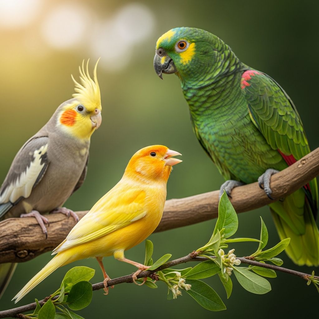 Top 3 Singing Pet Birds: Cockatiels, Amazons & Canaries Discover the best singing pet birds: cockatiels, Amazon parrots, and canaries with exceptional vocal abilities.