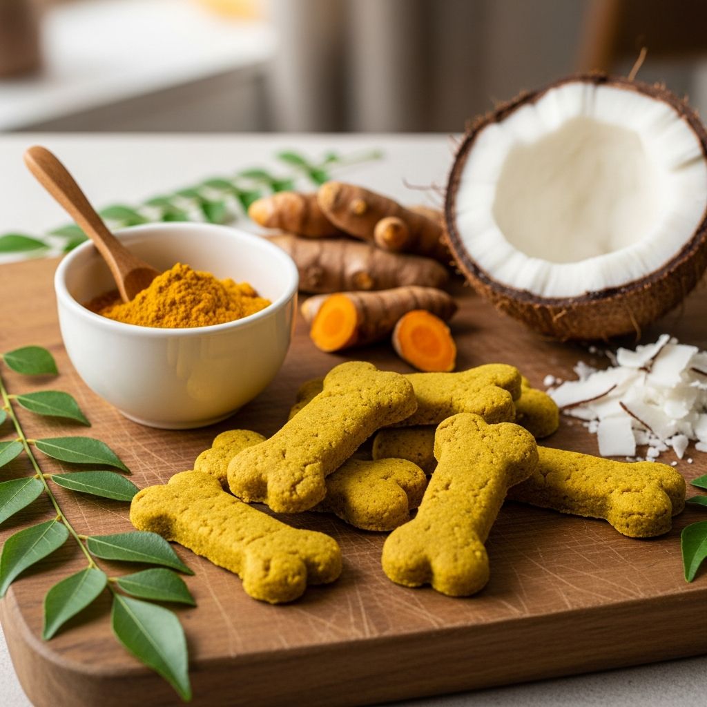 Turmeric and Coconut Dog Treats: Healthy Homemade Recipe Learn to make nutritious turmeric and coconut dog treats at home with simple ingredients and easy steps.