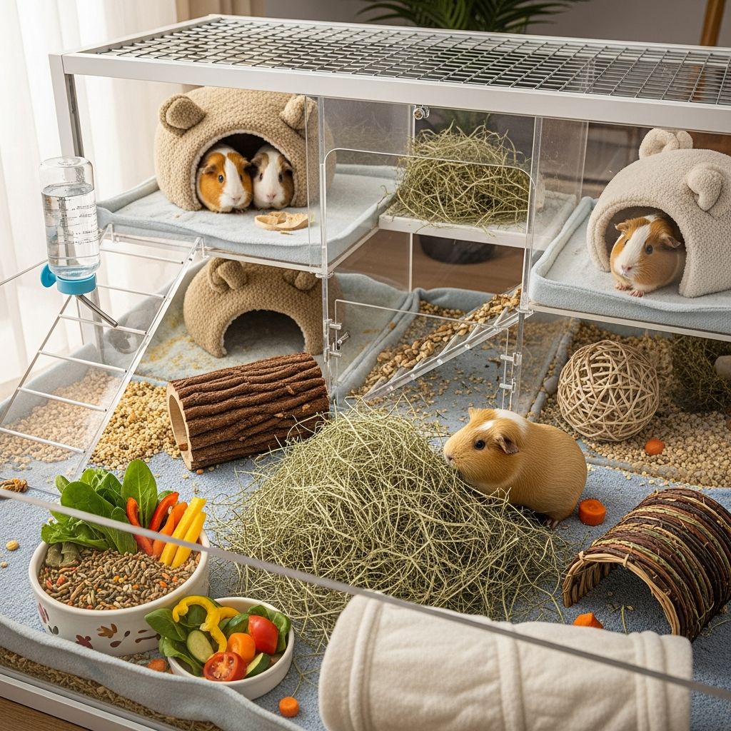 The Ultimate Guide to Housing for Guinea Pigs Create the perfect home for your guinea pigs with our comprehensive housing guide.