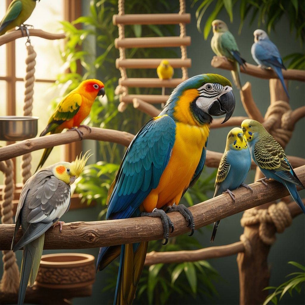 Master parrot and pet bird behavior: Learn about vocalization, bonding, aggression, and enrichment needs.