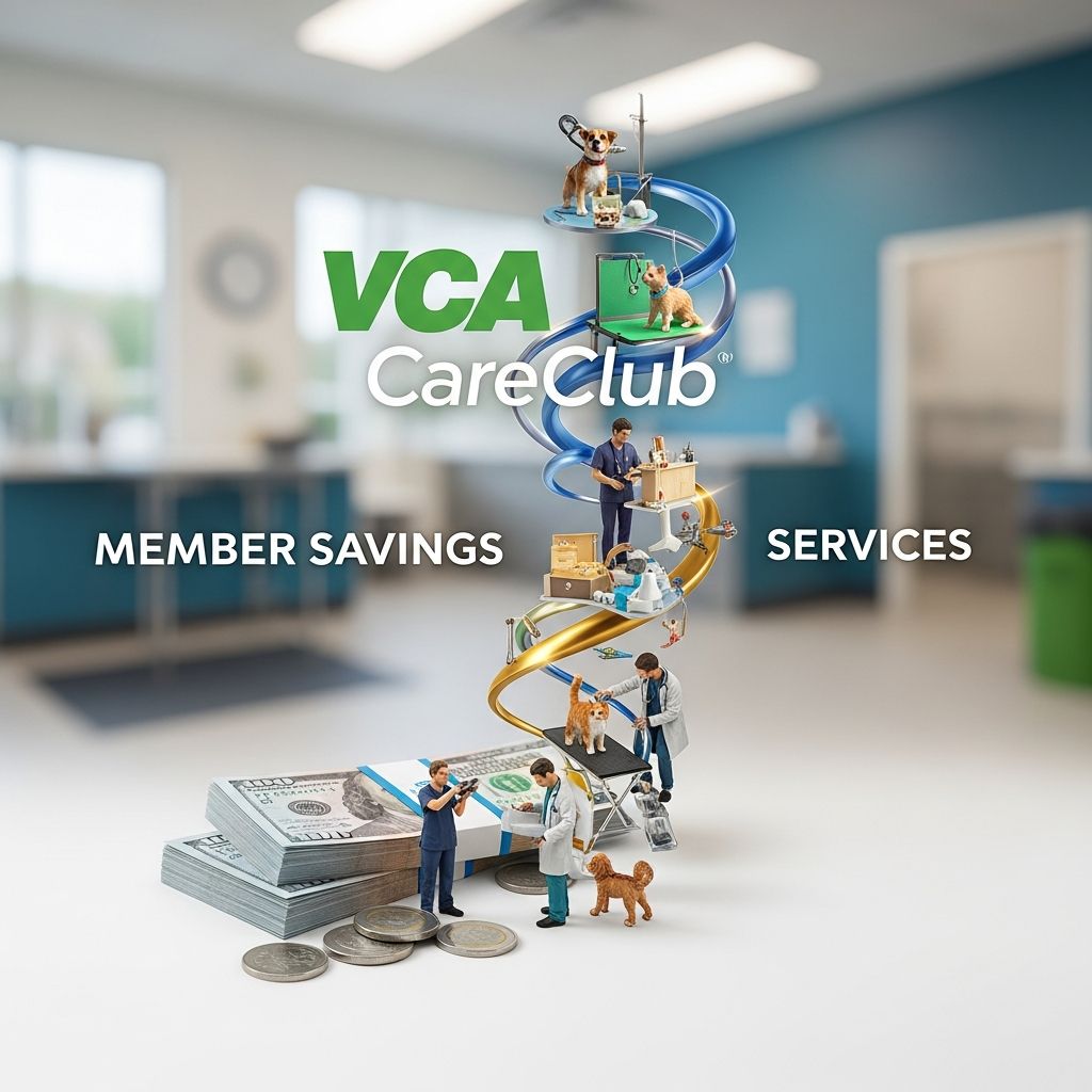 Unlock exclusive VCA CareClub member benefits with special discounts on pet health essentials and premium care services.