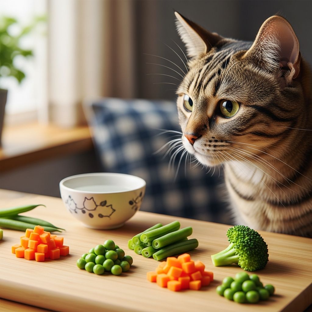 Discover which vegetables are safe for cats, their health benefits, and proper serving guidelines.