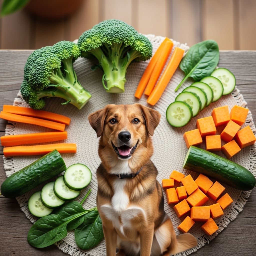 Complete guide to safe vegetables for dogs, nutritional benefits, and feeding recommendations.