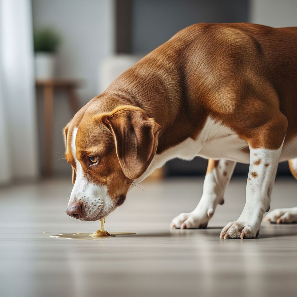 Understanding dog vomiting: Learn types, causes, and when veterinary care is needed.